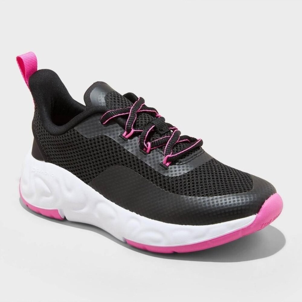 All in Motion Girls Black Performance Sneakers Size 13